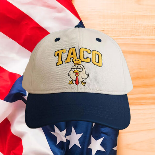 TACO-Chicken-Hat,-Protest-Activism-Gift,-Statement-Headwear,-TACO---Trump-Always-Chickens-Out-Hat
