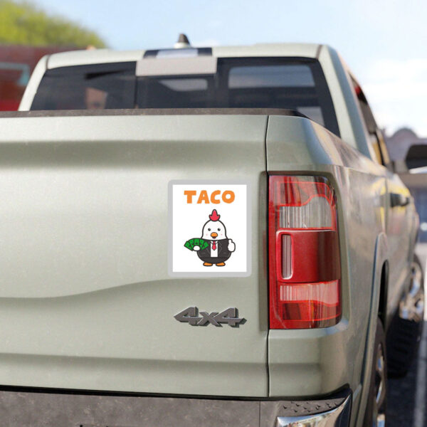 TACO-Chicken-Sticker,-Trump-Always-Chickens-Out-Sticker,-Protest-Sticker,-Anti-Trump-Stickers