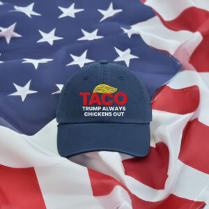 Taco Trump Always Chickens Out Embroidered Hat