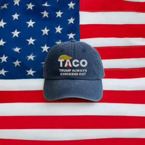 Taco Trump Always Chickens Out Navy Hat