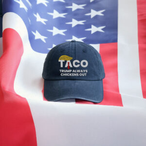Taco Trump Always Chickens Out Navy Hat