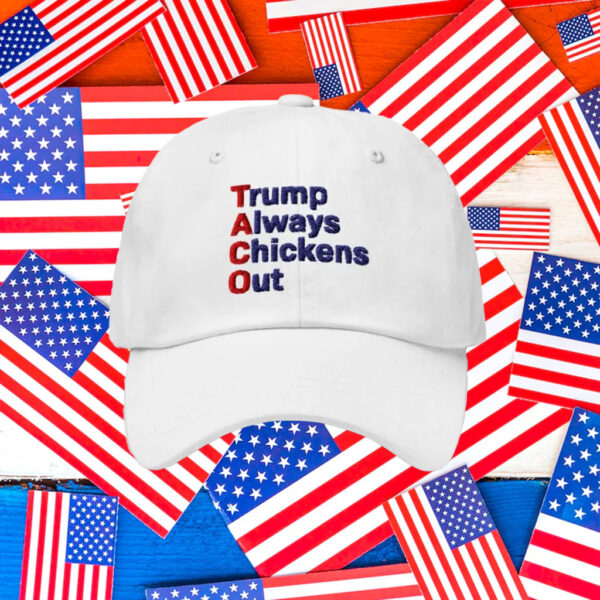 Taco-Trump-Chickens-Out-Hat,-Taco-Trade-War-Resist-Embroidery-Cap-us