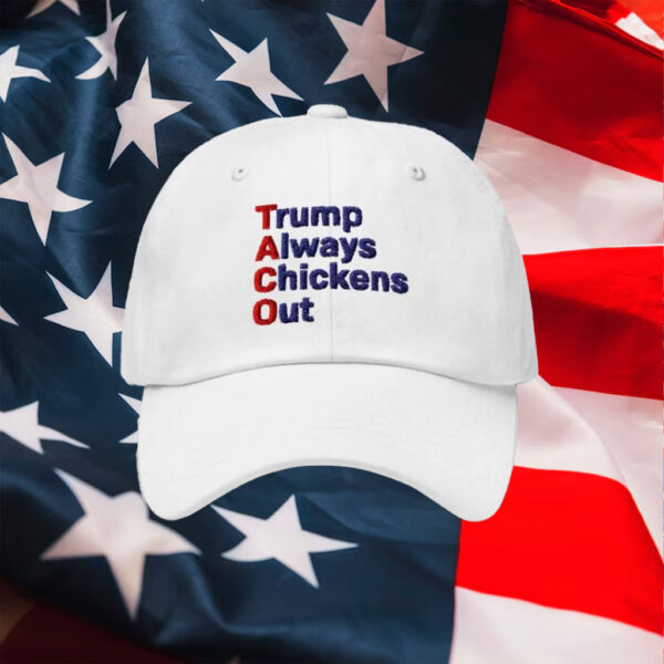 Taco-Trump-Chickens-Out-Hat,-Taco-Trade-War-Resist-Embroidery-Cap-usa