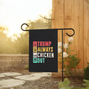 Taco-Trump-Flag,-Trump-Always-Chickens-Out-Flag,-Taco-Chicken-Trump-Flag-usa