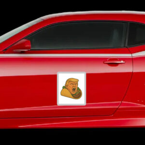 Taco-Trump-Sticker,-Trump-Always-Chickens-Out-Sticker,-Funny-Donald-Trump-Sticker