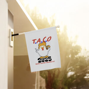 Trump-Always-Chickens-Out-Flag,-Trump-TACO-2025-Flag,-Trump-Chicken-Flag